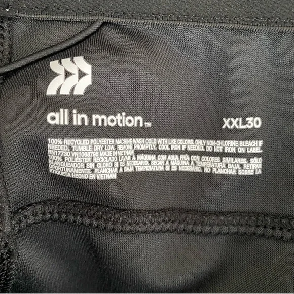 Men's Train Pants - All in Motion Black Size XXL x 30” Inseam - Picture 10 of 11